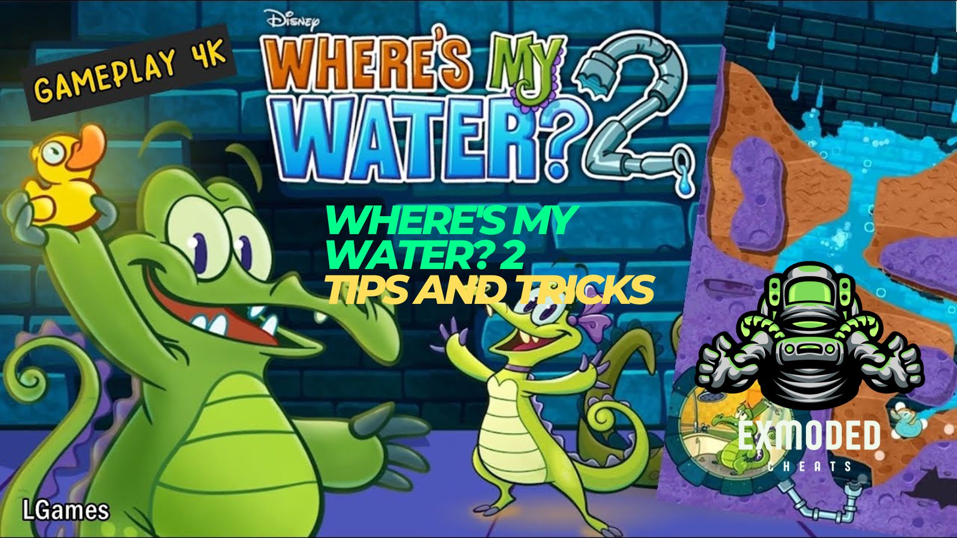 Where's My Water 2 tips and tricks